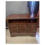 Mahogany Three Door Media Cabinet