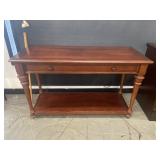 Mahogany Entry Table W/ Drawer