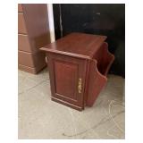 Living Room Side Table W/ Magazine Rack