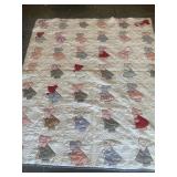 Antique Handmade Sun Bonnet Girl Quilt