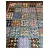 Vintage Handmade Square Patchwork Quilt