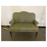 Vintage Queen Anne Love Seat Ball & Claw Feet
