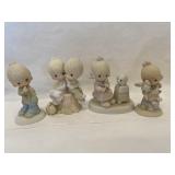 Lot 4 Precious Moments Figurines