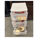 3 Drawer Roling Cart W/ Sewing Supplies Thread +++