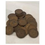 50 Large Cent Copper Coins 1930