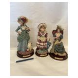 3 Figurines on Stands