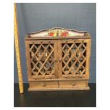 Vintage Wood Hanging Spice Rack