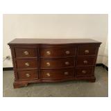9 Drawer Mahogany Dresser
