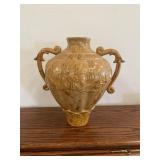 Vintage 2 Handled Pottery Vase 13"