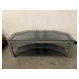 Smokey Tempered Glass TV Stand