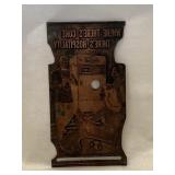 1948 Coca Cola Copper Advertising Printer Plate