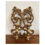 Vintage 1971 Homco Wall Candle Sconce