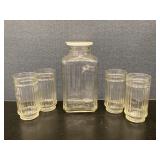 Vintage Refrigerator Pitcher & Glasses