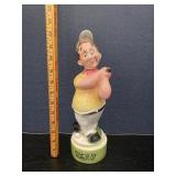 Vintage Golf Figurine Music Box Decanter