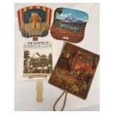 4 Vintage Advertising Fans