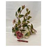 Vintage Metal Candlestick Holder Made in Italy