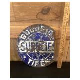 Antique Goodrich Heavy Metal Tire Sign