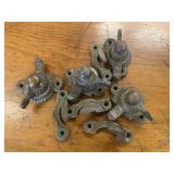 Antique Brass Turn Style Door Clamps