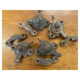 Antique Brass Turn Style Door Clamps