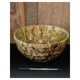 Antique Sponge Stoneware Bowl Brown