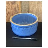 Vintage Stoneware Blue Bowl