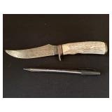 Antique Schrade Stag Hande Knife