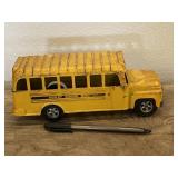 Vintage Hubley Toy  Yellow School Bus