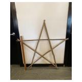 Vintage Large Wood Star Of David
