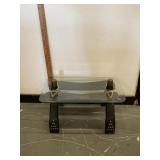 Vintage Horse Saddle Table Glass Top