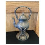 Silver Plated Coffee With Warmer Caddy