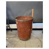 Vintage Tin Rim Service Station Barrels On Wheels