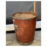 Vintage Tin Rim Service Station Barrels on Wheels