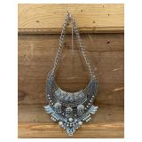 Vintage Necklace With Teardrop Rhinestones