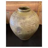 Hand Made Large Vintage Clay Jug 17" Tall