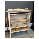 VIntage Primitive White Wood Shelf