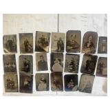 Lot Antique Tintype Photos