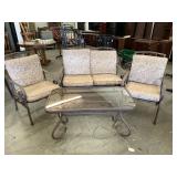 Patio Set Loves Seat 2 Chairs & Table