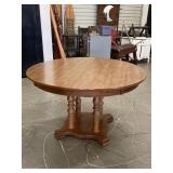 Hardwood Pedestal Breakfast Table 42" Round