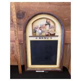 Chef Mario Menu Chalkboard