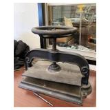 Large Antique Manual Industrial Press Turn Style