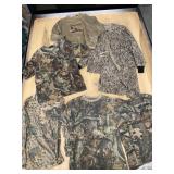 LOT Mens Large Hunting Camo Pants & Tops
