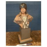 Michael Garman 1992 Daniel Boone Signed Sculpture