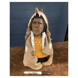 Jim Jackson Klamath Tribe Sculpture Signed