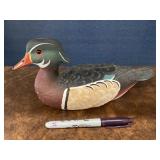 Hand Painted Signed Dated Mallard Duck