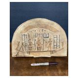Egyptian Stone Tablet on Stand