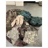 Lot of Camo Backpack Rain Shield Clothes Size  L