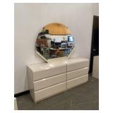 Lane 6 Drawer Contemporary Dresser W/Mirror