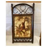 Monkey Bamboo & Metal Wall Decor