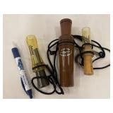 Lot of 3 Vintage Duck Calls