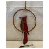 Stained Glass Cardinal